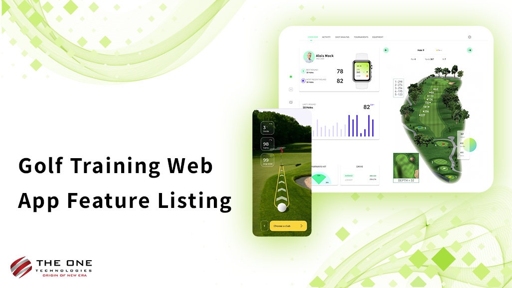 Golf Training Web App Feature Listing