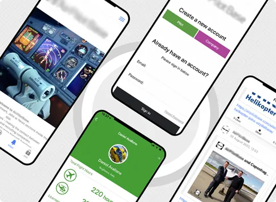 mobile app development for aviation job