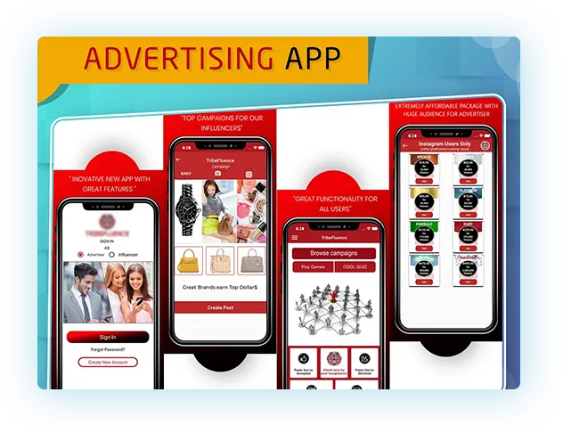 iOS mobile app for advertising